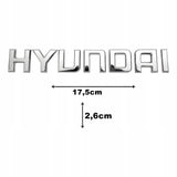 Emblemat Znaczek Naklejka Logo 3D do Hyundai - Naklejany - Srebrny