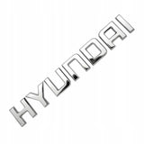 Emblemat Znaczek Naklejka Logo 3D do Hyundai - Naklejany - Srebrny