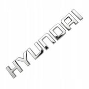 Emblemat Znaczek Naklejka Logo 3D do Hyundai - Naklejany - Srebrny