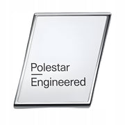 Emblemat Znaczek Logo do Volvo Polestar Engineered Naklejany - Srebrny