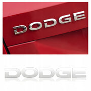 Emblemat, Znaczek Samochodowy - DODGE - Srebrny