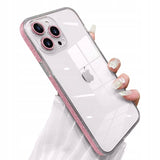 Etui Brokatowe Hard Case do iPhone 15 Pro Max - Różowy