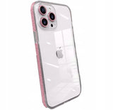 Etui Brokatowe Hard Case do iPhone 15 Pro - Różowy