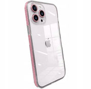 Etui Brokatowe Hard Case do iPhone 15 Pro Max - Różowy