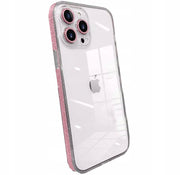 Etui Brokatowe Hard Case do iPhone 14 Pro Max - Różowy
