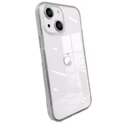 Etui Brokatowe Hard Case do iPhone 15 - Srebrny
