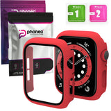 Etui 360 Case Phoneo® + Szkło do Apple Watch - 38 mm - Czerwony