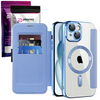 Etui Phoneo Flip z Klapką RFID do MagSafe do iPhone 12 - Błękitne