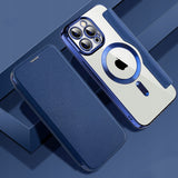Etui Phoneo Flip z Klapką RFID do MagSafe do iPhone 11 Pro Max - Niebieskie