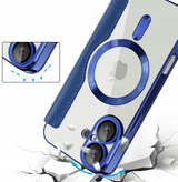 Etui Phoneo Flip z Klapką RFID do MagSafe do iPhone 16 - Niebieskie