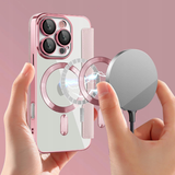 Etui Flip Wallet z Klapką do Magsafe do iPhone 16 Pro Max - Różowe