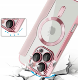 Etui Flip Wallet z Klapką do Magsafe do iPhone 16 Pro Max - Różowe