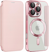 Etui Flip Wallet z Klapką do Magsafe do iPhone 16 Pro Max - Różowe