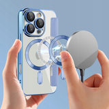 Etui Phoneo Flip z Klapką RFID do MagSafe do iPhone 16 Pro Max - Błękitne