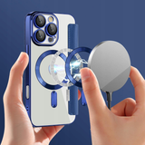 Etui Phoneo Flip z Klapką RFID do MagSafe do iPhone 16 Pro Max - Niebieskie