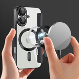 Etui Phoneo Flip z Klapką RFID do MagSafe do iPhone 16 Plus - Czarne