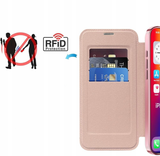 Etui Phoneo Flip z Klapką RFID do MagSafe do iPhone 16 Plus - Różowe