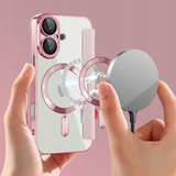 Etui Phoneo Flip z Klapką RFID do MagSafe do iPhone 16 Plus - Różowe