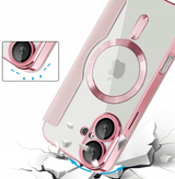 Etui Phoneo Flip z Klapką RFID do MagSafe do iPhone 16 Plus - Różowe