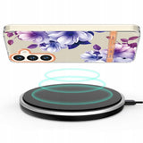 Etui Kwiatowe - Fioletowe - Samsung Galaxy S23+