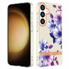 Etui Kwiatowe - Fioletowe dla Samsung Galaxy S22