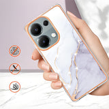 Etui Marmurowe Marble Case do Xiaomi Redmi Note 13 Pro 4G - Rose Gold