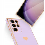 Etui Phoneo Serce Pancerne - Samsung Galaxy S25 Ultra - Lawendowe