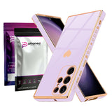 Etui Phoneo Serce Pancerne - Samsung Galaxy S23 Ultra - Lawendowe