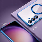 Etui Phoneo Cam Case do MagSafe - Samsung Galaxy S25 - Niebieskie