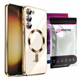 Etui Phoneo Cam Case do MagSafe - Samsung Galaxy S25 - Złote