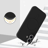 Etui Phoneo Liquid Soft Silicone z MagSafe - iPhone 16 Plus - Czarne