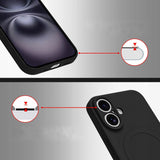 Etui Phoneo Liquid Soft Silicone z MagSafe - iPhone 16 Plus - Czarne