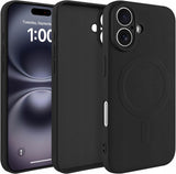 Etui Phoneo Liquid Soft Silicone z MagSafe - iPhone 16 Plus - Czarne