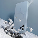 Etui Phoneo Liquid Soft Silicone do MagSafe - iPhone 16 - Szare