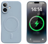 Etui Phoneo Liquid Soft Silicone do MagSafe - iPhone 16 - Szare