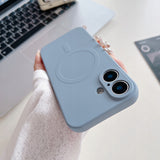 Etui Phoneo Liquid Soft Silicone do MagSafe - iPhone 16 - Szare