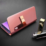 Etui Clear View do Samsung Galaxy A56 - Różowe
