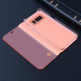 Etui Clear View do Samsung Galaxy A56 - Różowe