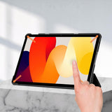 Etui Zamykane z Klapką do Xiaomi Redmi Pad SE 2023 - Czarne