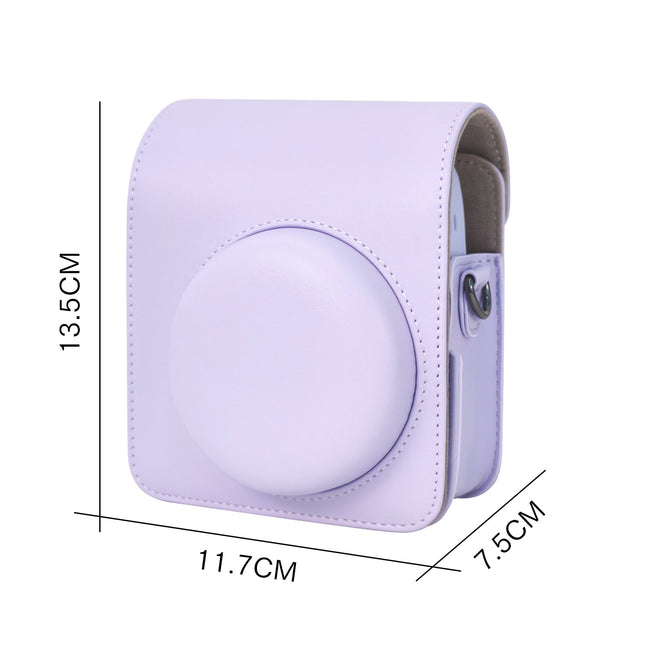 Etui na Fujifilm Instax Mini 12 - Fioletowe + gratis 2 ramki magnetyczne