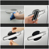 Folia Karbonowa Naklejka Ochronna Pod Klamki Samochodowe - 4 szt.