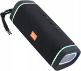Głośnik Bezprzewodowy LED T&G TG375 (Radio, Bluetooth, Mikrofon) - Czarny