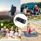 Głośnik Bezprzewodowy LED T&G TG375 (Radio, Bluetooth, Mikrofon) - Czarny