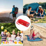 Głośnik Bezprzewodowy LED T&G TG375 (Radio, Bluetooth, Mikrofon) - Czerwony