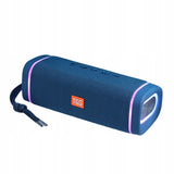 Głośnik Bezprzewodowy LED T&G TG375 (Radio, Bluetooth, Mikrofon) - Niebieski