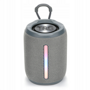 Głośnik Bezprzewodowy T&G TG679 (Radio, Bluetooth, LED, Mikrofon) - Szary