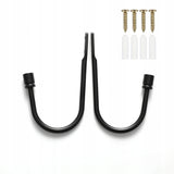 Hak Ścienny Loftowy - Przykręcany - 2szt. - Czarny v1