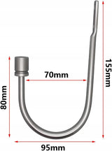 Hak Ścienny Loftowy - Przykręcany - 2szt. - Srebrny v1