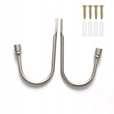 Hak Ścienny Loftowy - Przykręcany - 2szt. - Srebrny v1