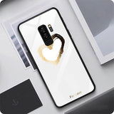 Etui Slim Glass Case - Samsung Galaxy S9  - Love White